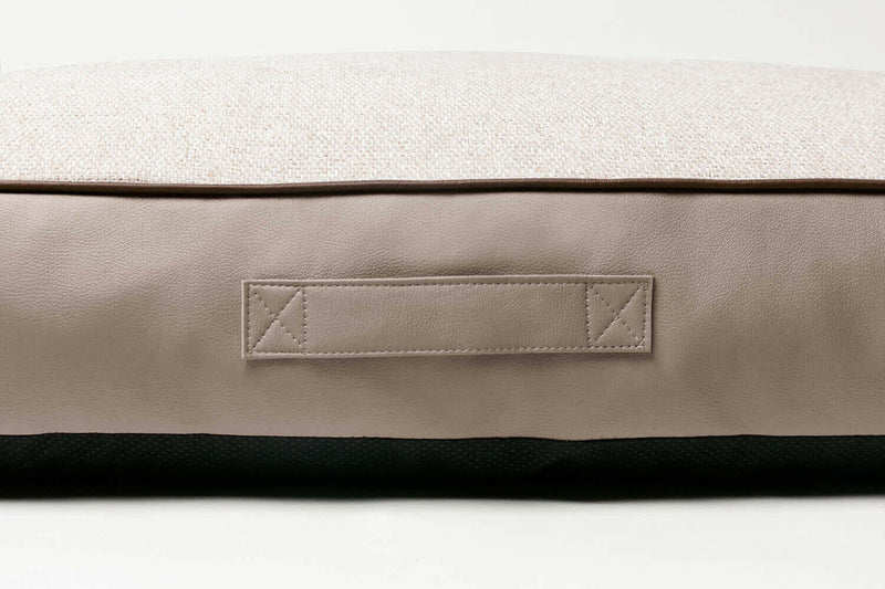 Luxury dog mattress bed with handle, easy clean 
