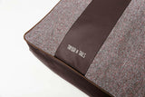 High end dog mattrass bed, dark brown