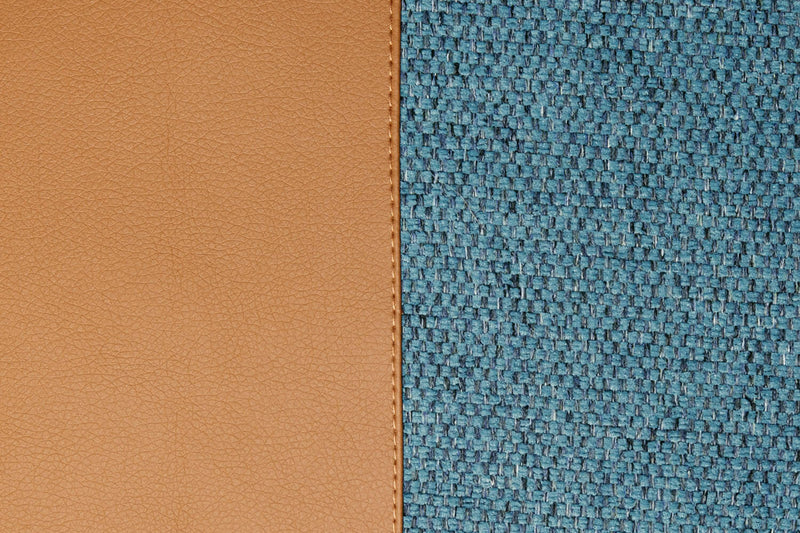 Dog bed fabric sample, Blue and beige colour 