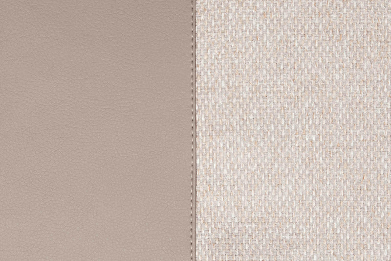 Dog bed detailed fabric sample, light beige